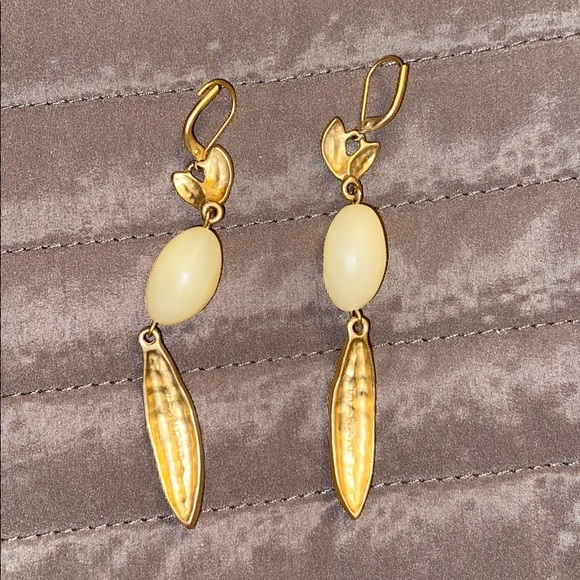 Stone Dangle Earrings - Picture 1 of 2